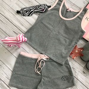 2 piece shorts n tank pajama set